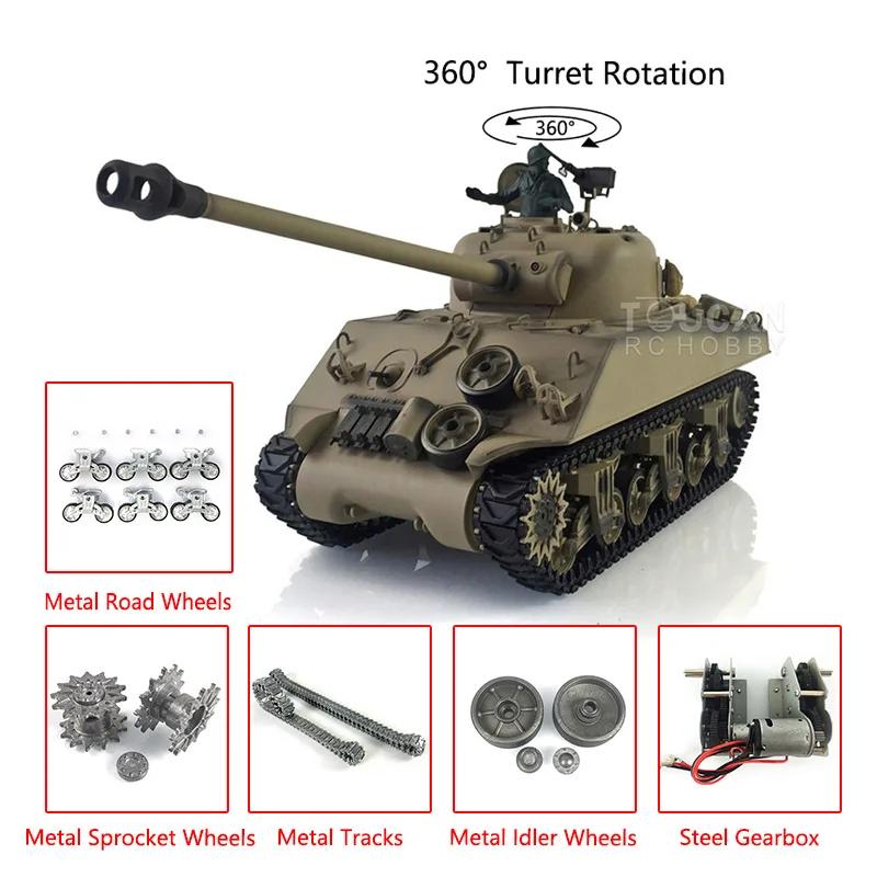 HENG LONG 1/16  7.0 峭, M4A3 Sherman RC Toucan ũ 3898, 360  ͷ ݼ Ʈ  Panzer TH19789-SMT8